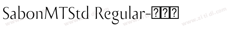SabonMTStd Regular字体转换